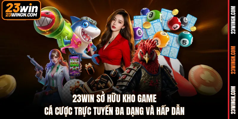 23WIN sở hữu kho game cá cược trực tuyến đa dạng và hấp dẫn 